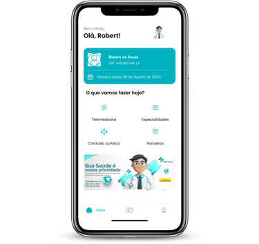 aplicativo spass benefícios tela telemedicina e assistencias