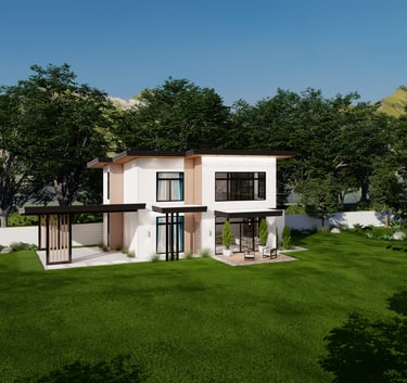 Two-story sustainable home in Costa Rica