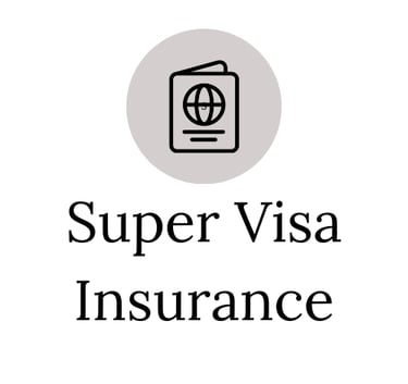 a passport card with the words super visa insurance and a passport