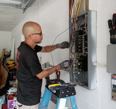 Level 2 EV charger installation – home garage