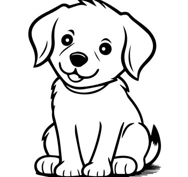 a dog sitting on a white background with a black and white dog