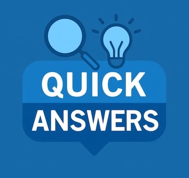 Quick Answers banner for fast facts about ibuprofen side effects, dosage, safety risks, and medication interactions.