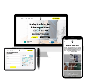 pest control website design