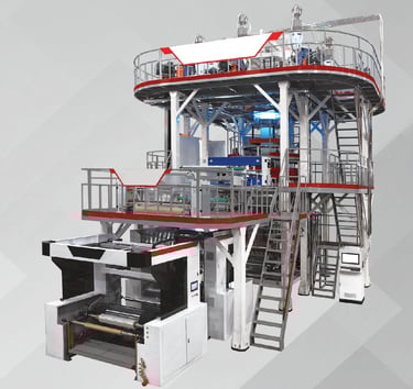 Image of Blow film plastic machine