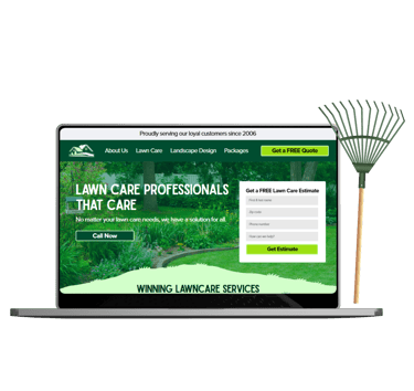 lawn care website design