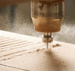 cnc cortando madera