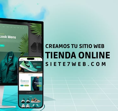 Creamos tu sitio web tienda online | siete7web.com