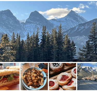 mountains and delicious food