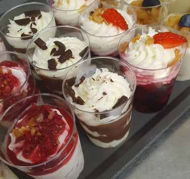 Plateau de Petits Fours Sucrés "Verrines"