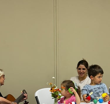 Rabbi Padorr with kids