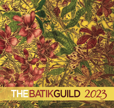 Shuen-Li's Floral Batik Painting selected for front cover of The Batik Guild 2023 Calendar