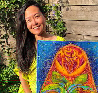 Omroep Houten, Dutch Radio interview, Shuen-Li Spirit, Batik artist, Netherlands, Houten