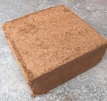 Cocopeat block exported from Indonesia for agricultural and horticultural use