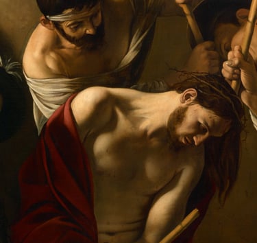 The Crowning with Thorns, Caravaggio, c. 1602/1604 or 1607, Kunsthistorisches Museum, Vienna