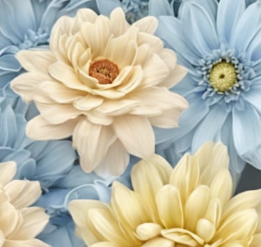 a bunch of flowers that are all different colors