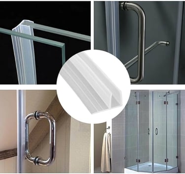 Shower door seals, handles and glass panels used to prevent leaks in Auckland showers