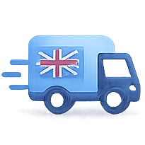 Kakobuy shipping to UK truck icon delivery and logistics
