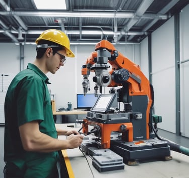 A construction site with workers collaborating on a building project.
