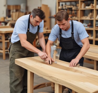 a man riding a skateboard down a street next to tall buildings
