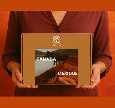 box AURORA - Voyage en thé - Canada Mexique