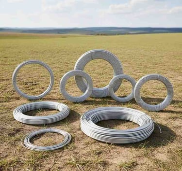 “Front view of high-grade aluminium wire rods for industrial and export applications”