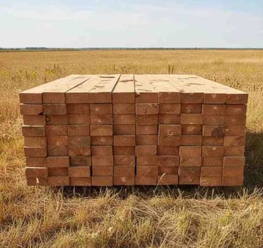 100x100 mm eucalyptus pallet stringers in 2400 mm length for heavy duty industrial export pallets