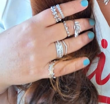 Bagues en argent sans pierres