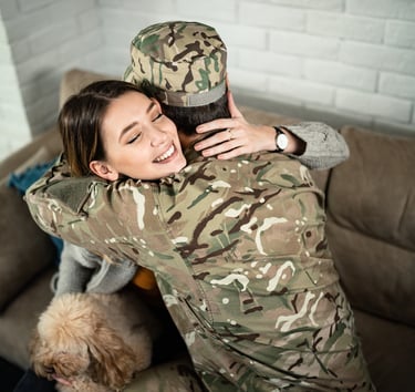 military veteran couple