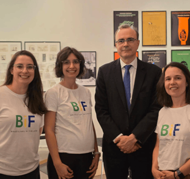 Adriana Minhoto, Gabriela Barco, Embaixador do Brasil na Finlândia, Luís Antonio Balduino Carneiro e