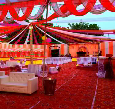 Event Room being prepared