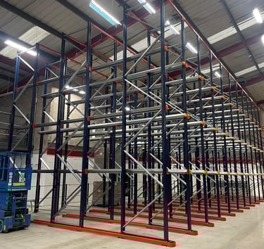 Drive-in racking for maximised storage