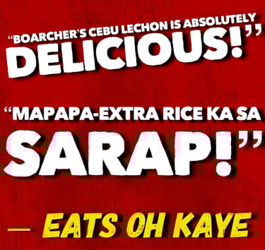 delicious food review of boarcher cebu lechon house