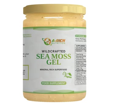 a jar of seaweed gel