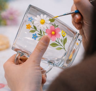 glass painting hen party York