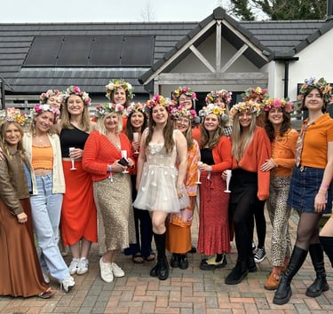 flower crown hen do activity york