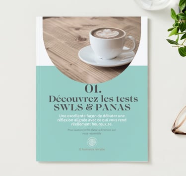 page couverture du cahier gratuit pour l'évaluation du test panas et SWLS