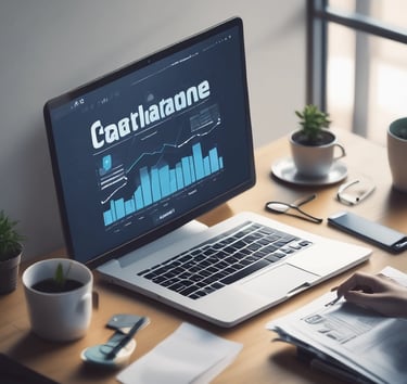 a man riding a skateboard down a street next to tall buildings