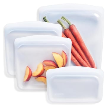 Pack de 4 bolsas reutilizables para congelador