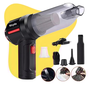 Aspirador De Pó Mini Soprador 3em1 Usb Refil Portátil Recarregável Marca RHYDE