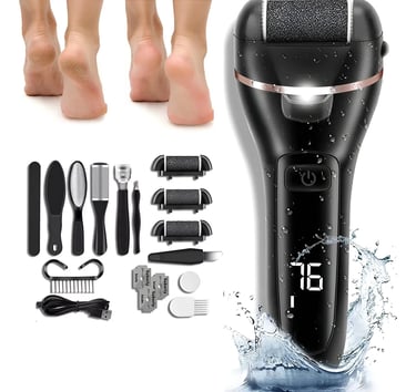 Kit Moedor De Pés Automático Recarregável Usb Lixa De Pé 127/220v