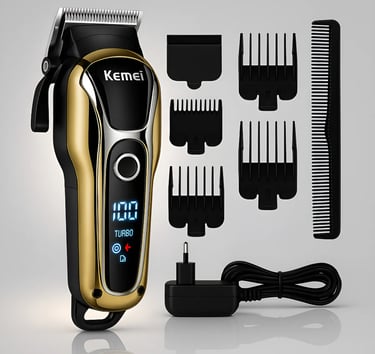 Maquina De Cortar Cabelo Profissional Turbo Sem Fio Original Dourado-escuro 110v/220v