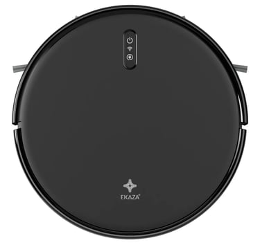 Robô Aspirador De Pó Zuno Inteligente Smart Clean E Passa Pano Mapeamento Da Casa Alexa 24w Cor Pret