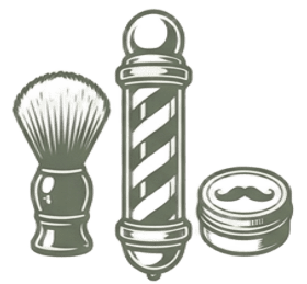 Icône barbier pour entretien de coupe homme au salon l'Arabesque à Guilherand.