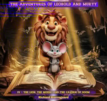 a lion and a mouse ina cavern of doom