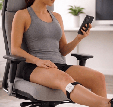 Ai wearable knee sensor tracking range of motion