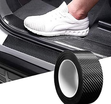 Carbon Fibre High Gloss Anti Scratch Black Carbon Fiber Paint Protection Film Tape Ppf For Car-