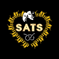 a theatre stage with a heart shaped sign that says,'sats