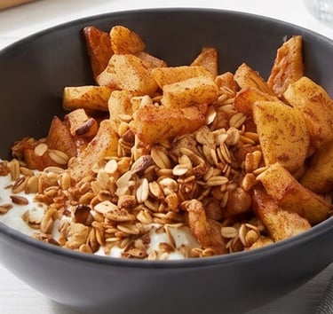 How to make vegetarian apple crumble
