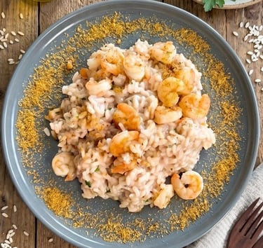 How to make lactose free creamy seafood risotto