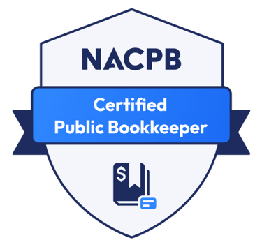 a certified public bookkeeper badge from the nacpb